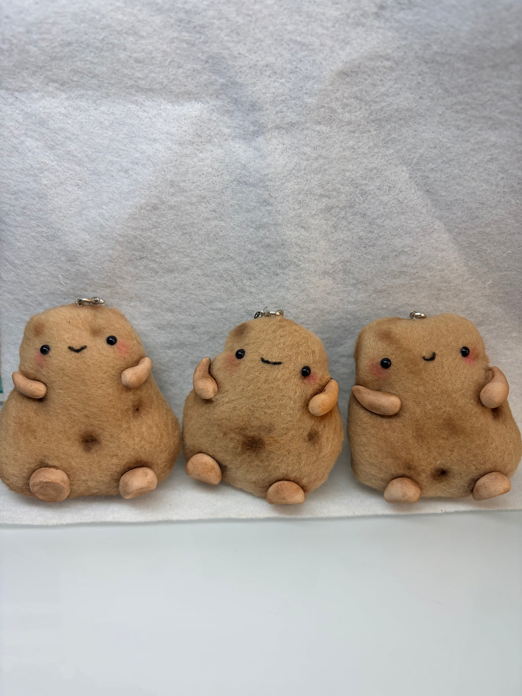 Potato Plushie Keychain