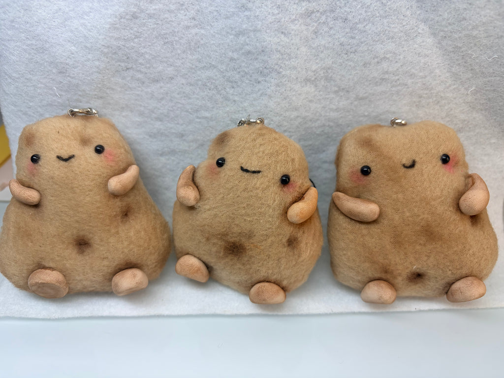 Potato Plushie Keychain